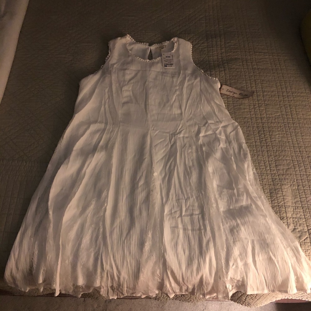 Beautiful White Summer Dress Skater A Line